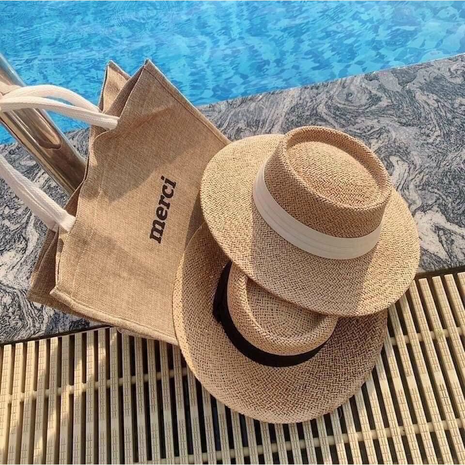 Combo Kính Mát, Mũ Cói Rộng Vành, Túi Cói Thời Trang 👒 CỰC CHẤT 🕶️ Đi Chơi Du Lịch Dã Ngoại Đi Biển Mùa Hè