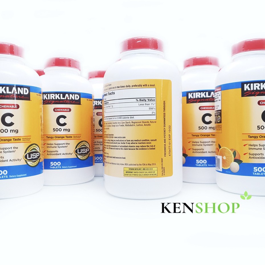 [MẪU MỚI] VIÊN NGẬM BỔ SUNG VITAMIN C 500mg Kirkland , 500 viên | BigBuy360 - bigbuy360.vn