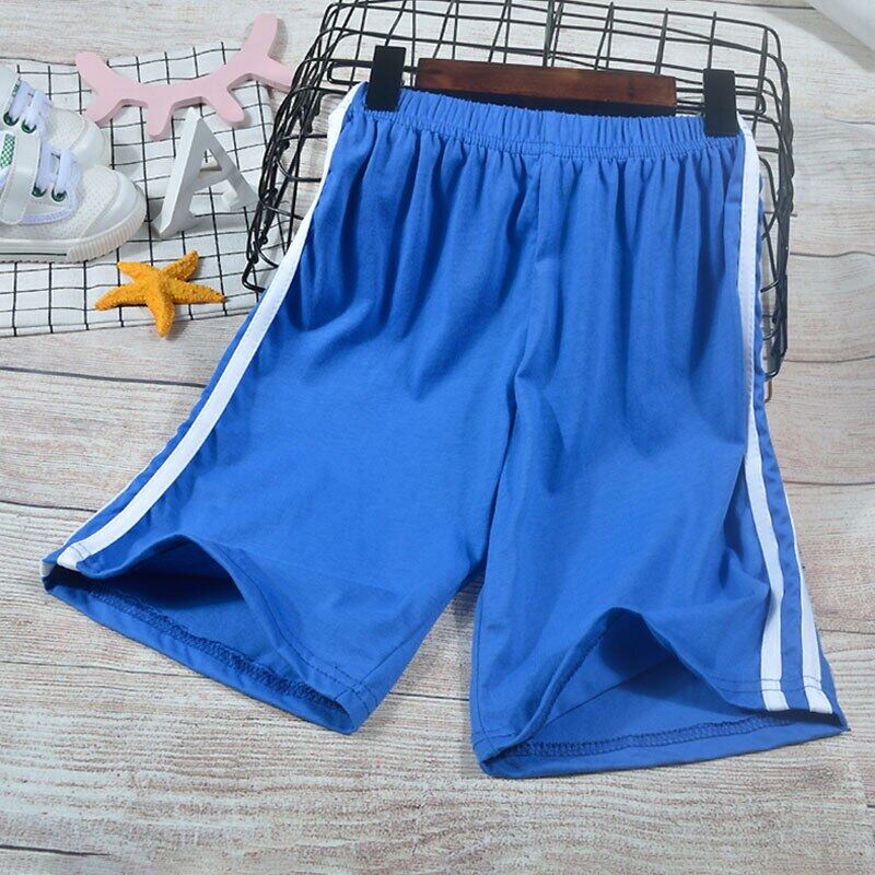 Quần Short Thể Thao Cotton Màu Trơn Thời Trang Mùa Hè Cho Bé 5-12 Tuổi