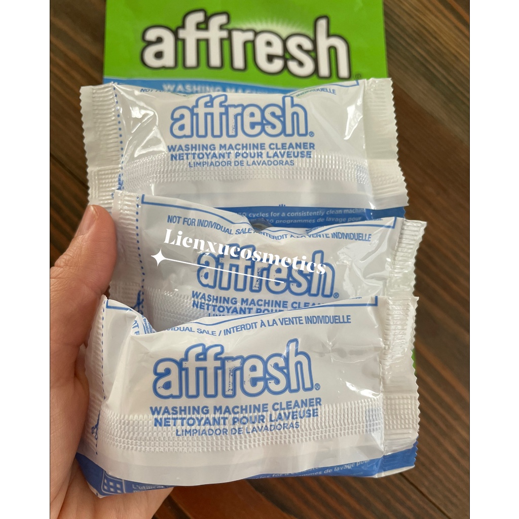 Viên vệ sinh lồng giặt Affresh túi 3 viên