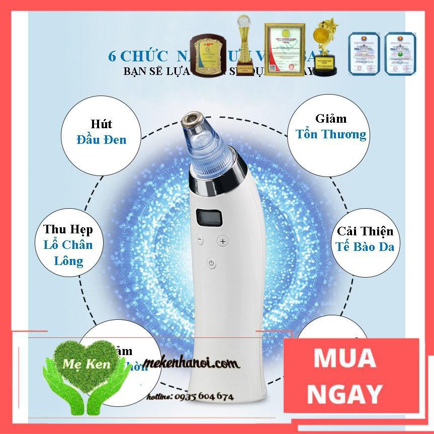 Máy Hút Mụn 5 tốc độ 4 đầu hút - Chuẩn Auth -  Chứng nhận ROSH, FDA Hoa Kỳ , bảo hành 3 tháng