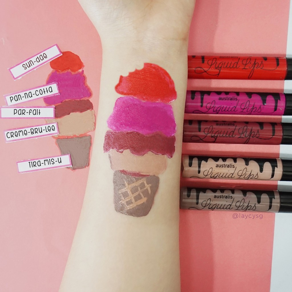 Son Kem Lì Mượt Môi Australis Liquid Lips 10ml