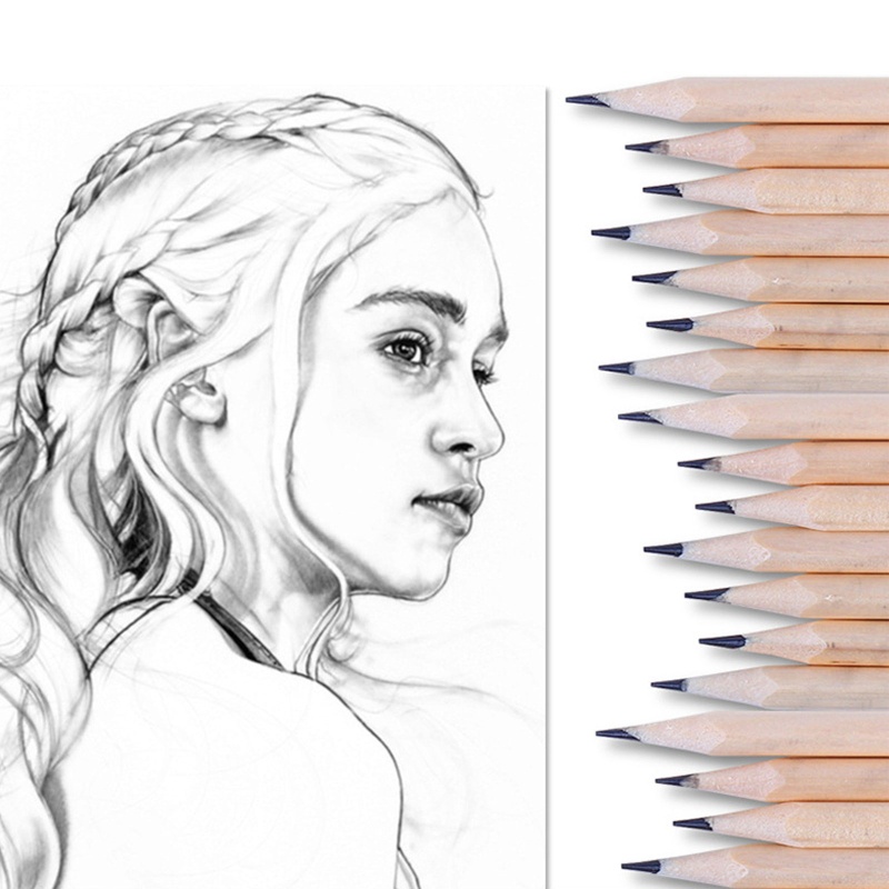 Bộ 30/50 Bút Chì Thân Gỗ Dùng Vẽ Graffiti Cho Trường Học/Văn Phòng/Nhà Ở