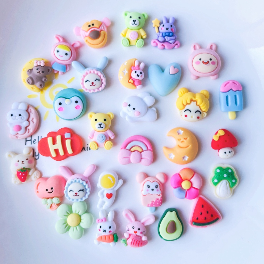Dễ thương Phim Hoạt Hình 3D Stickers đối với TỰ LÀM chai và điện thoại di động điện thoại dán cốc nước trong suốt PVC nhãn dán