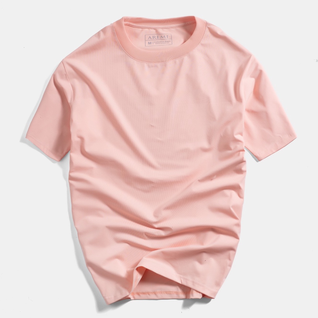 Áo thun nam cổ tròn, AREMI thun trơn , vải cotton co giản 4 chiều, phong cách trẻ trung ATS0022