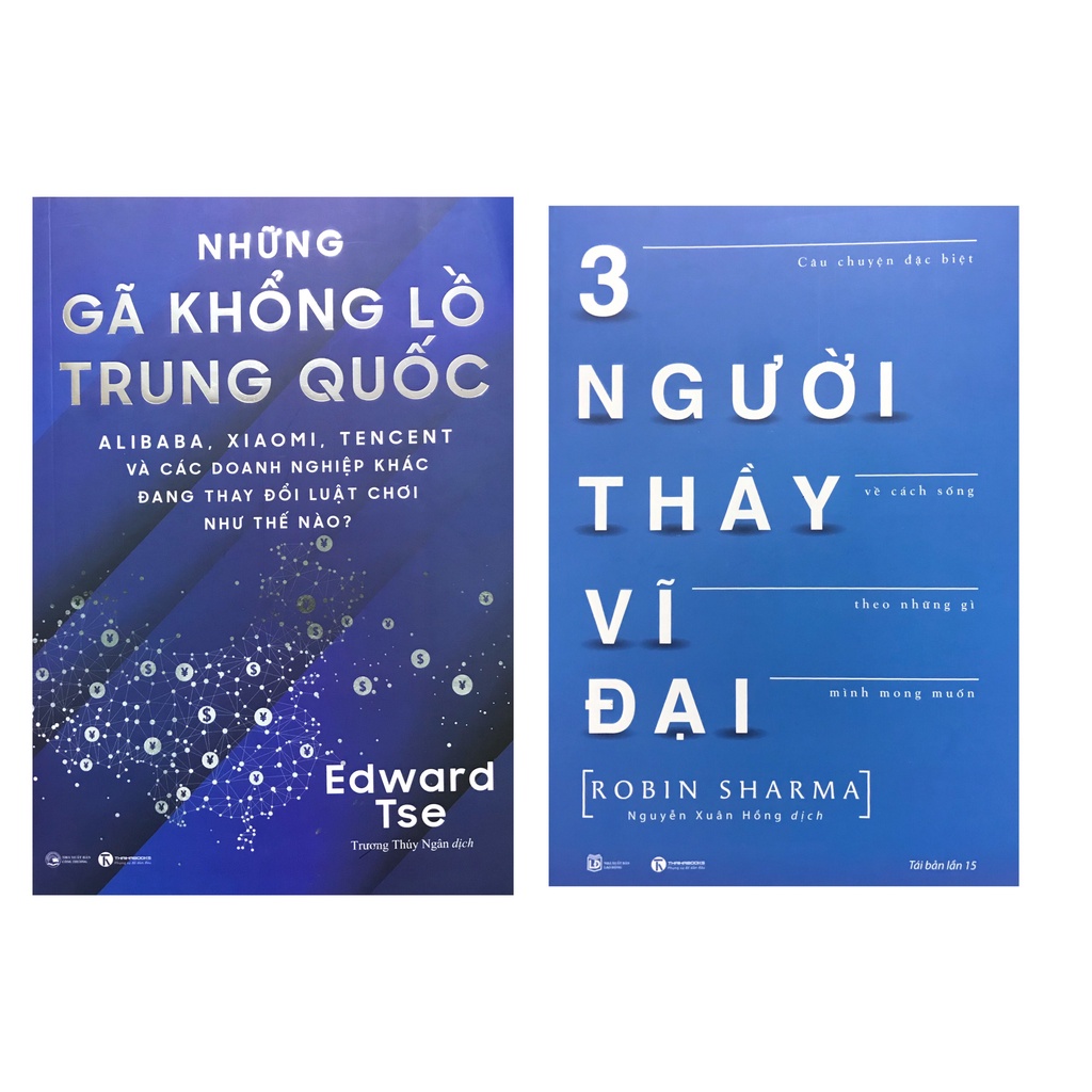 Sách - Combo Những gã khổng lồ Trung Quốc + 3 người thầy vĩ đại