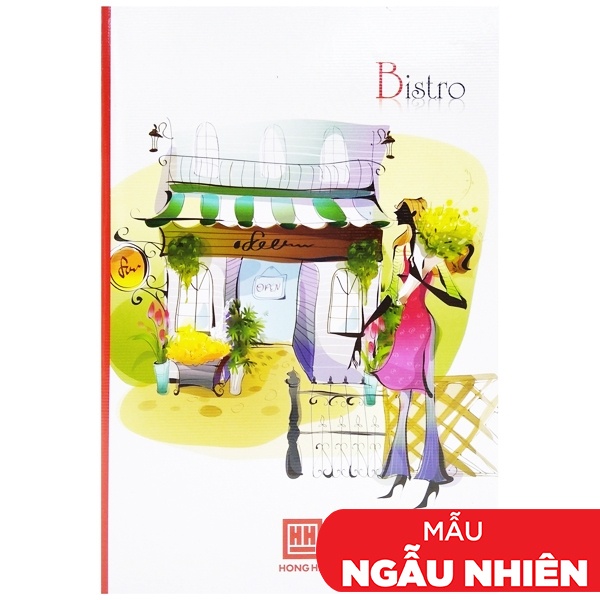 Vở Bristro 4 Ly Ngang 200 Trang ĐL 80g/m2 - Hồng Hà 0740 (Mẫu Màu Giao Ngẫu Nhiên)