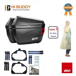 Thùng Hông Givi E22N 22 Lít Kèm Baga SBL 2000 Lắp Thùng