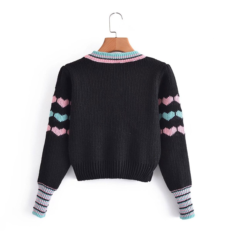 Áo Khoác Cardigan Dệt Kim Mỏng Cài Nút Họa Tiết Trái Tim Nhiều Màu Sắc Ngọt Ngào Cho Nữ