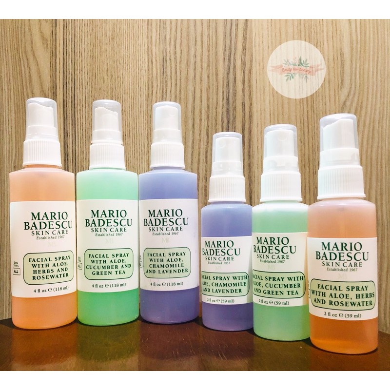 Toner xịt Mario badescu Facial spray USA