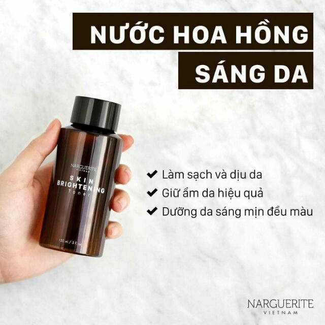 NƯỚC HOA HỒNG SÁNG DA SKIN BRIGHTENING TONER NARGUERITE (150ML) | BigBuy360 - bigbuy360.vn