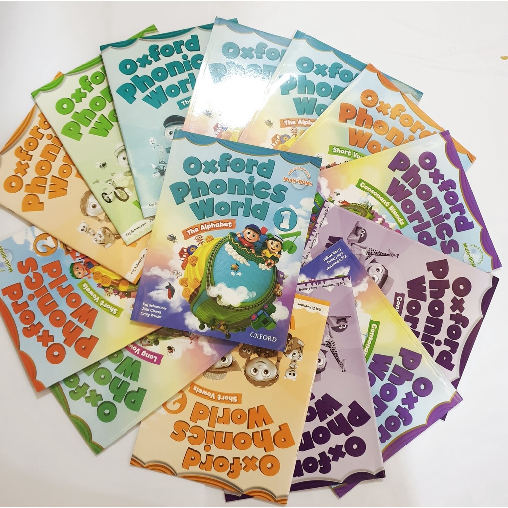 Bộ đẹp 10c - TẶNG VIDEO + FILE MP3 - Oxford phonics world Lv 12345