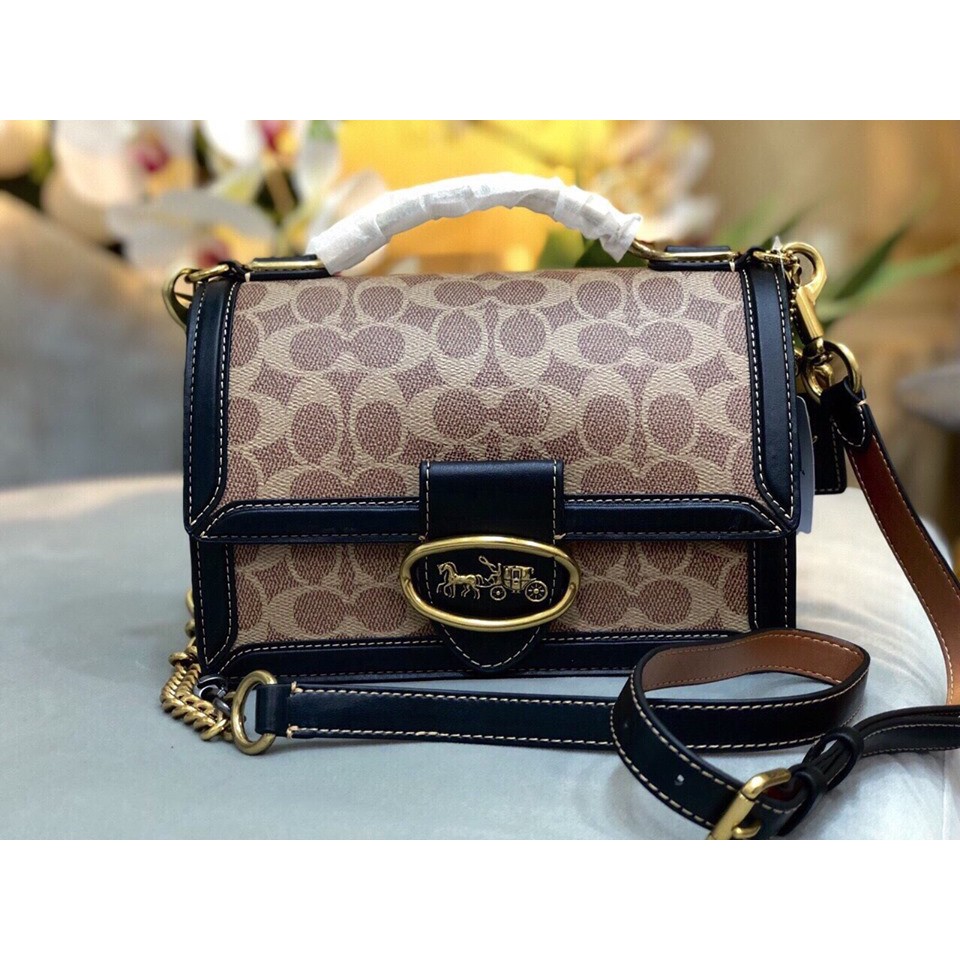 Túi xách coach Riley Top Handle 22 In Signature Canvas 1941 🔥🔥 F73937