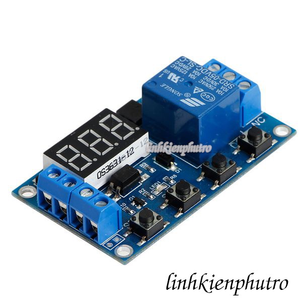 Mạch tạo trễ theo chu kỳ đóng ngắt relay 0 giây - 999 phút