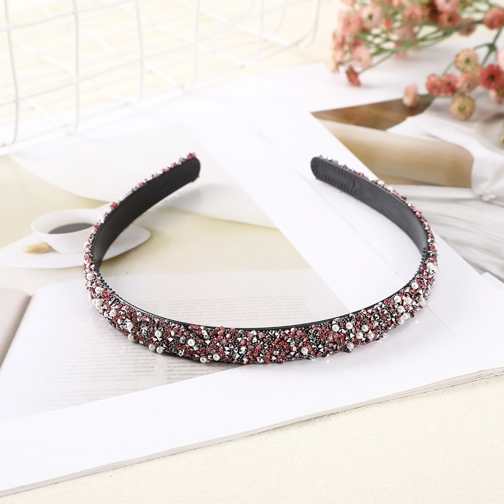 Băng đô mini đính ngọc trai và đính đá thiết kế thời trang làm đẹp