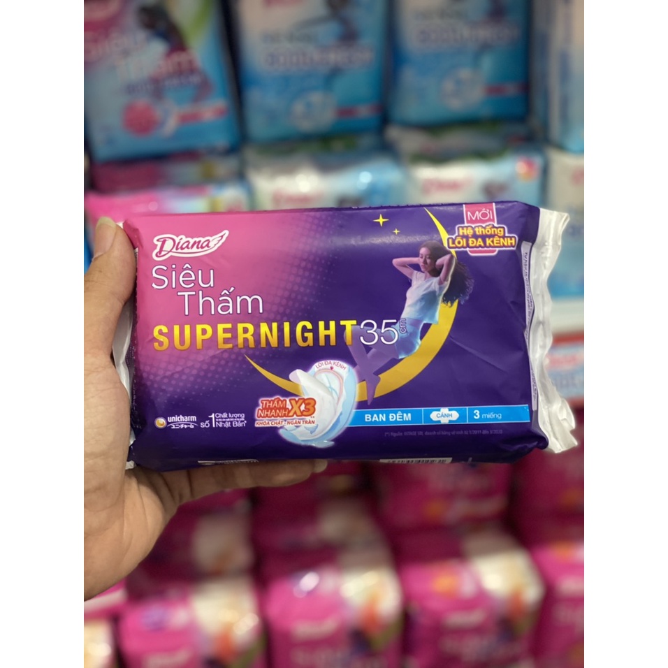 COMBO 2 GÓI DIANA SUPER NIGHT 35CM GÓI 3 - 12 MIẾNG