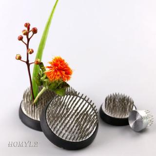 2.3cm Round Ikebana   Flower Frog Arranger Holder with Rubber Gasket