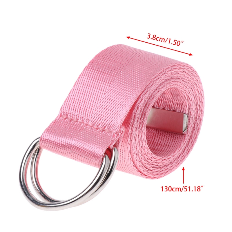 Thắt Lưng Vải Bố Màu Trơn Thời Trang Cho Nam Và Nữ