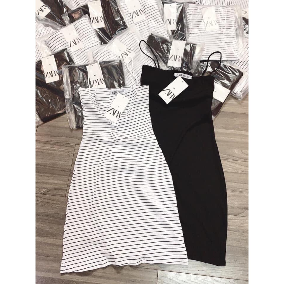 Đầm 2 dây bún chất thun bozip siêu đẹp ôm body tôn dáng | BigBuy360 - bigbuy360.vn