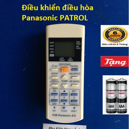 Remote Điều khiển điều hòa Panasonic ion 2 chiều