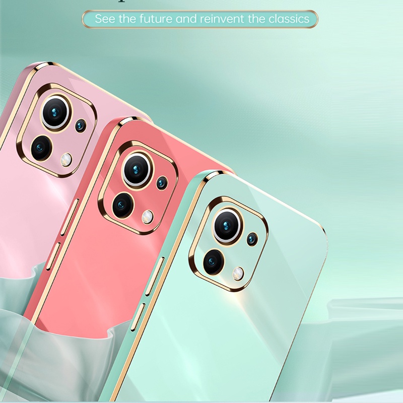Ốp Điện Thoại Mềm Mạ Điện Cho Xiaomi 11 Lite 5G NE Mi 11 12 12X 12 Lite 12Pro Mi 11T Pro