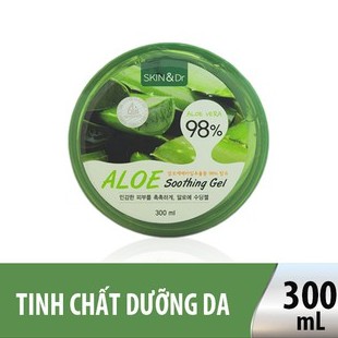 Gel dưỡng ẩm lô hội Skin & Dr Aloe Vera 98% Soothing Gel Hàn Quốc 300g