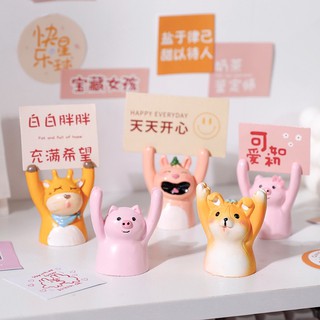 Đồ trang trí hình con vật ngộ nghĩnh, dùng kẹp giấy nhớ, đỡ đồ / đồ decor bàn học 💕