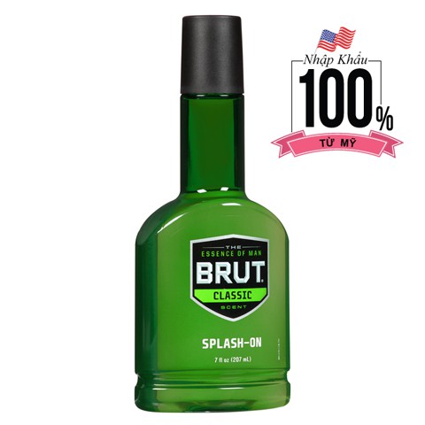Nước Hoa Nam Sau Cạo Râu Brut Classic Scent Splash On 207ml