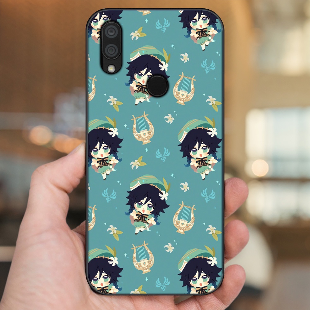 Ốp lưng Xiaomi Redmi 7 viền đen in hình Venti Genshin Impact