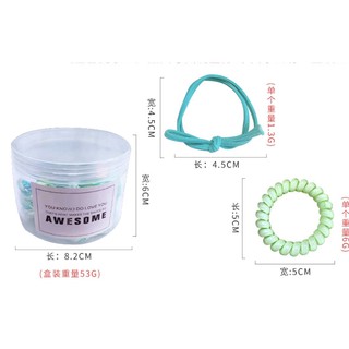 #3 [Scrunchies] Set 9 dây buộc tóc Hàn Quốc dễ thương