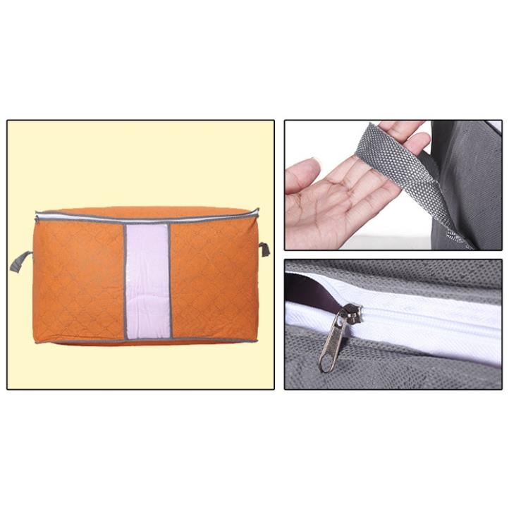 Túi Đựng Quần Áo, Chăn Màn Size Lớn Loại 1, Túi Đựng Đồ Dáng Ngang, Có Quai Xách Và Khóa Kéo Tiện Dụng Gia Đình