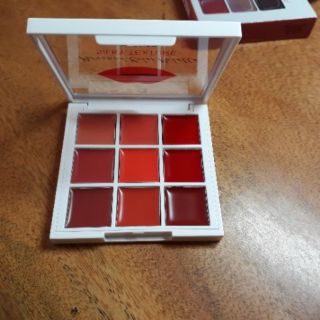 Bảng son môi personmal color palette (tone hồng cam & đỏ cam)