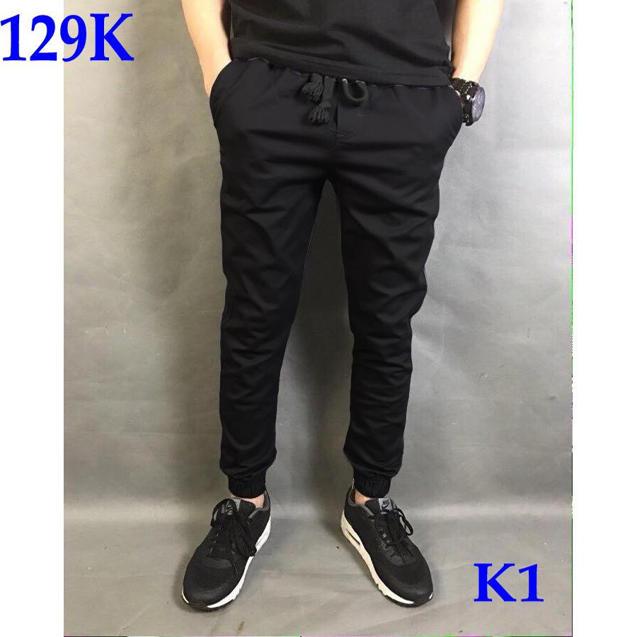 Quần Jogger kaki co giãn khóa zip không ra màu, không đổ lông | BigBuy360 - bigbuy360.vn