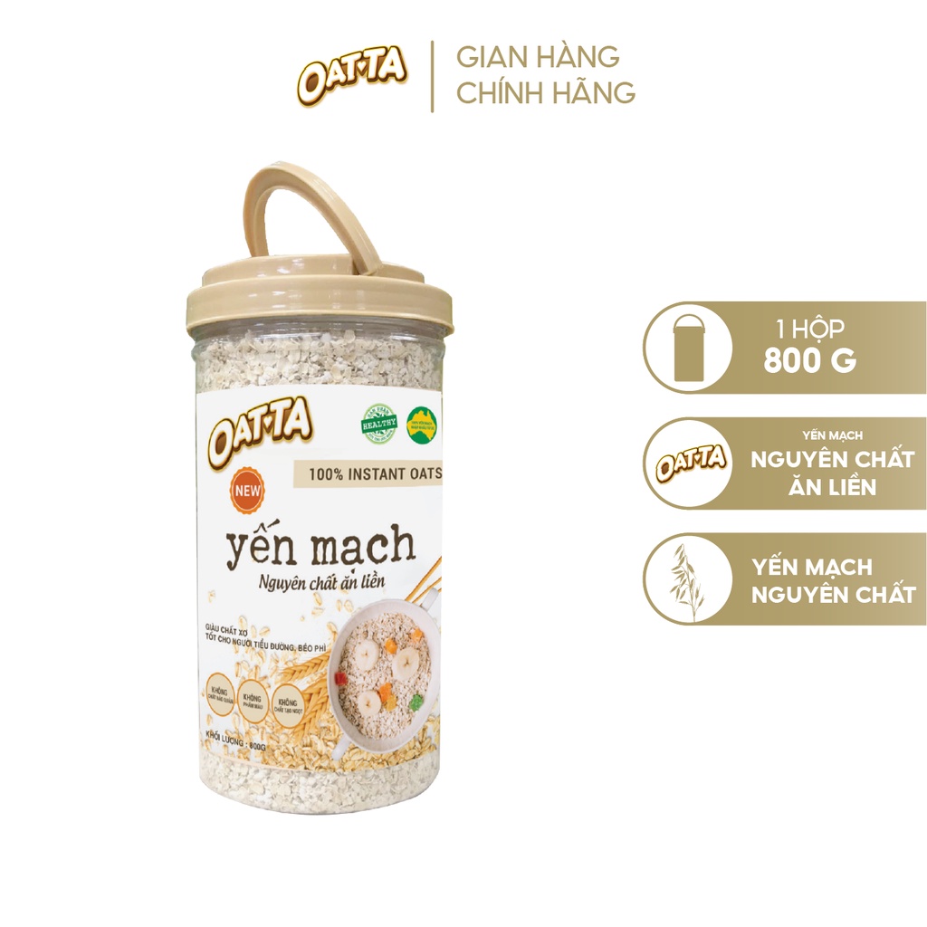 Yến mạch nguyên chất Oatta hộp 800g