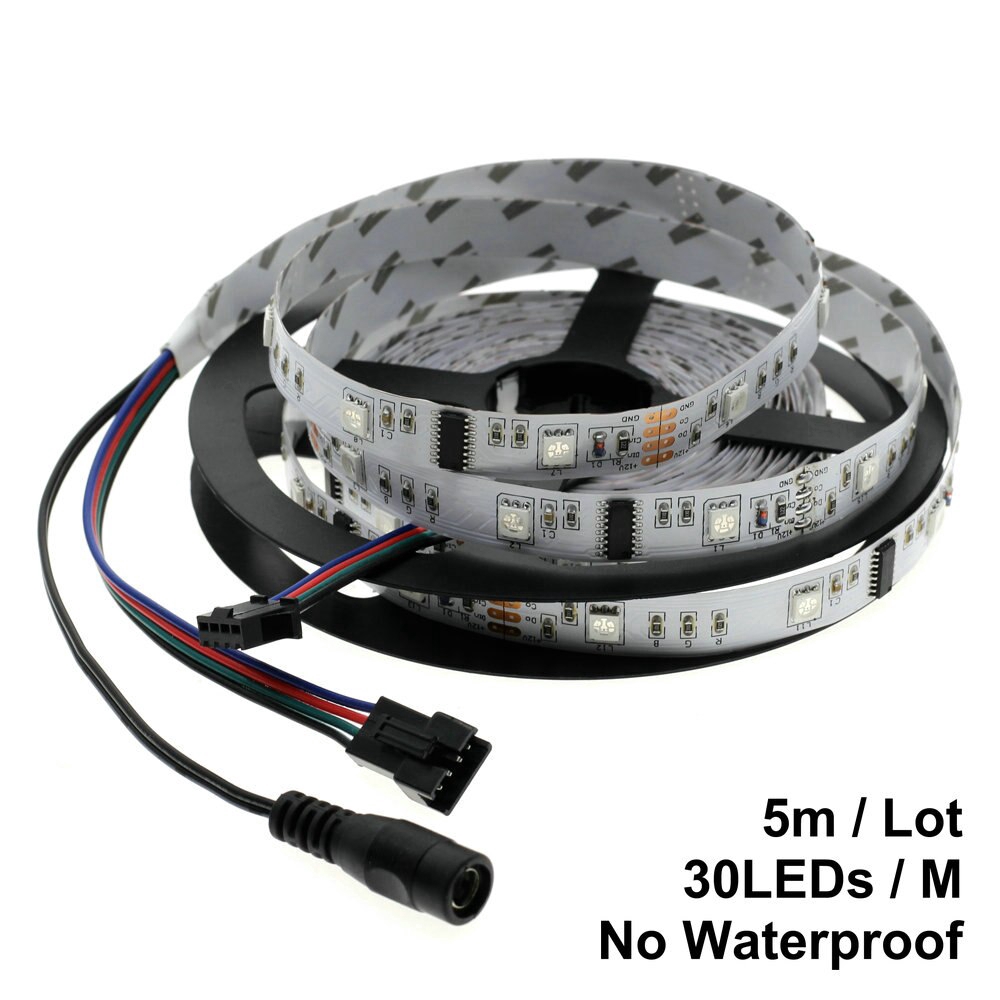 Cuộn Dây Đèn Led 5m 30led / M 6803 Ic 5050 Rgb