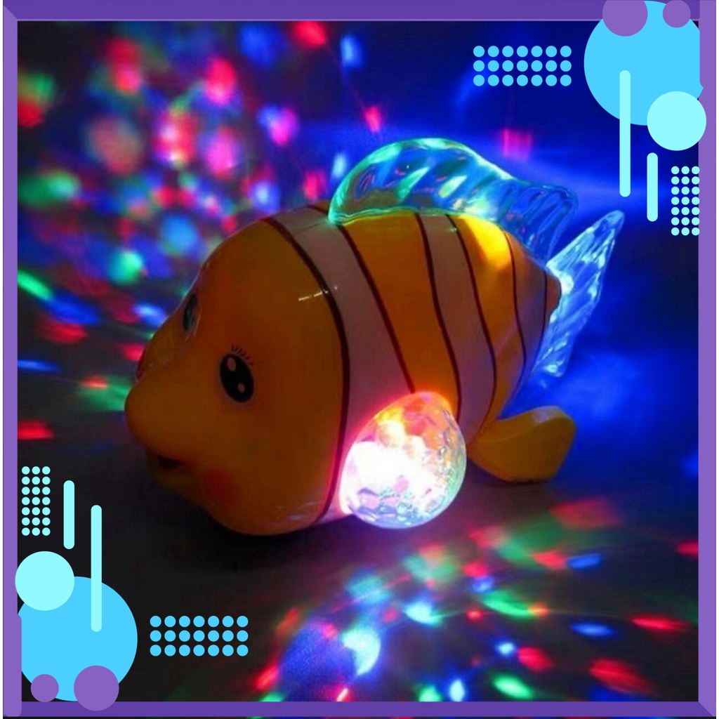 ĐÈN CÁ NEMO CÓ ĐÈN PHÁT SÁNG KÈM NHẠC VUI NHỘN CHO BÉ