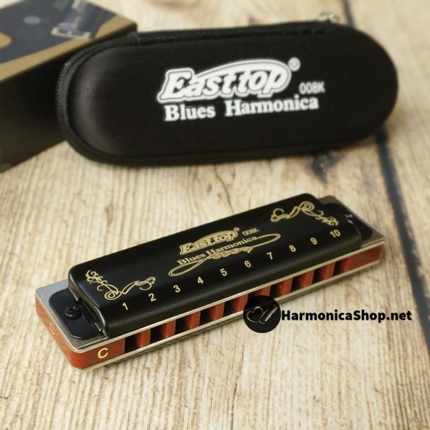 🎶 Kèn Harmonica 10 lỗ 🎶 Diatonic Easttop T008K màu đen
