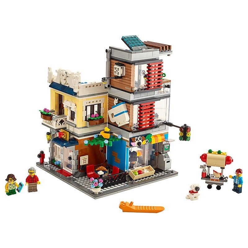 [Đảm bảo hàng chính hãng] Bộ xếp hình LEGO 31097 cho cửa hàng thú cưng và quán cà phê