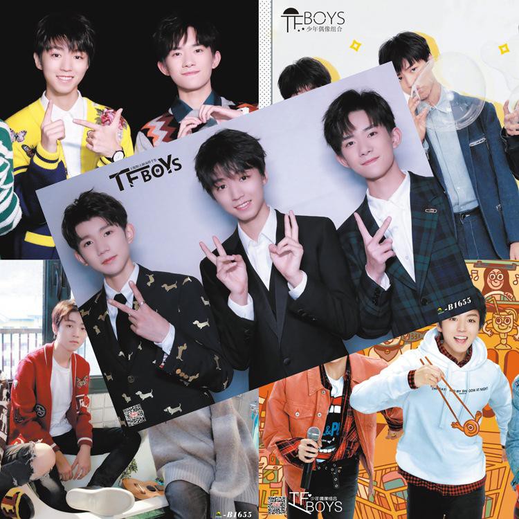 Poster TFBOYS bộ ảnh 8 tấm nhóm nhạc TFBOYS