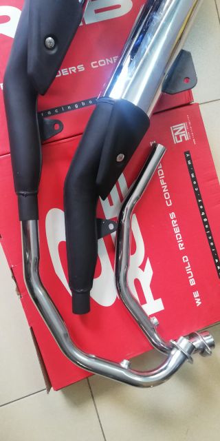 Pô sonic chữ redleo tiếng êm và móc  full cổ cho winner exciter raider raider fi