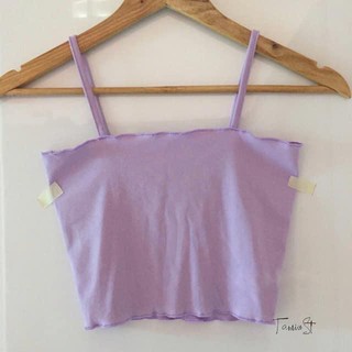 Áo croptop 2 dây cuốn biên