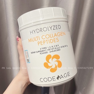 Bột collagen C0deAge Hydrolyzed Muti Collagen Peptides 567g | Hàng chính hãng công ty