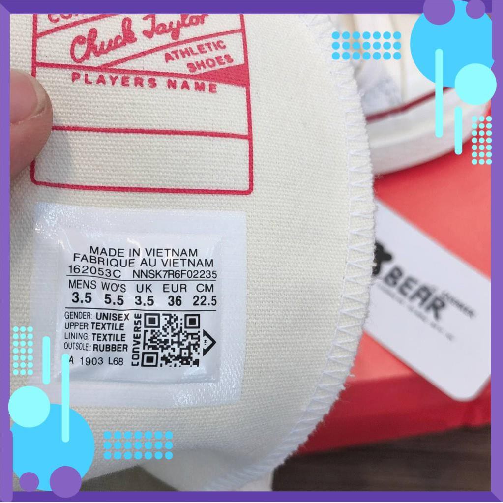 Giày Conversee kem một một [SIÊU ĐẸP- FULL BOX] giày cao cổ nam nữ. | BigBuy360 - bigbuy360.vn