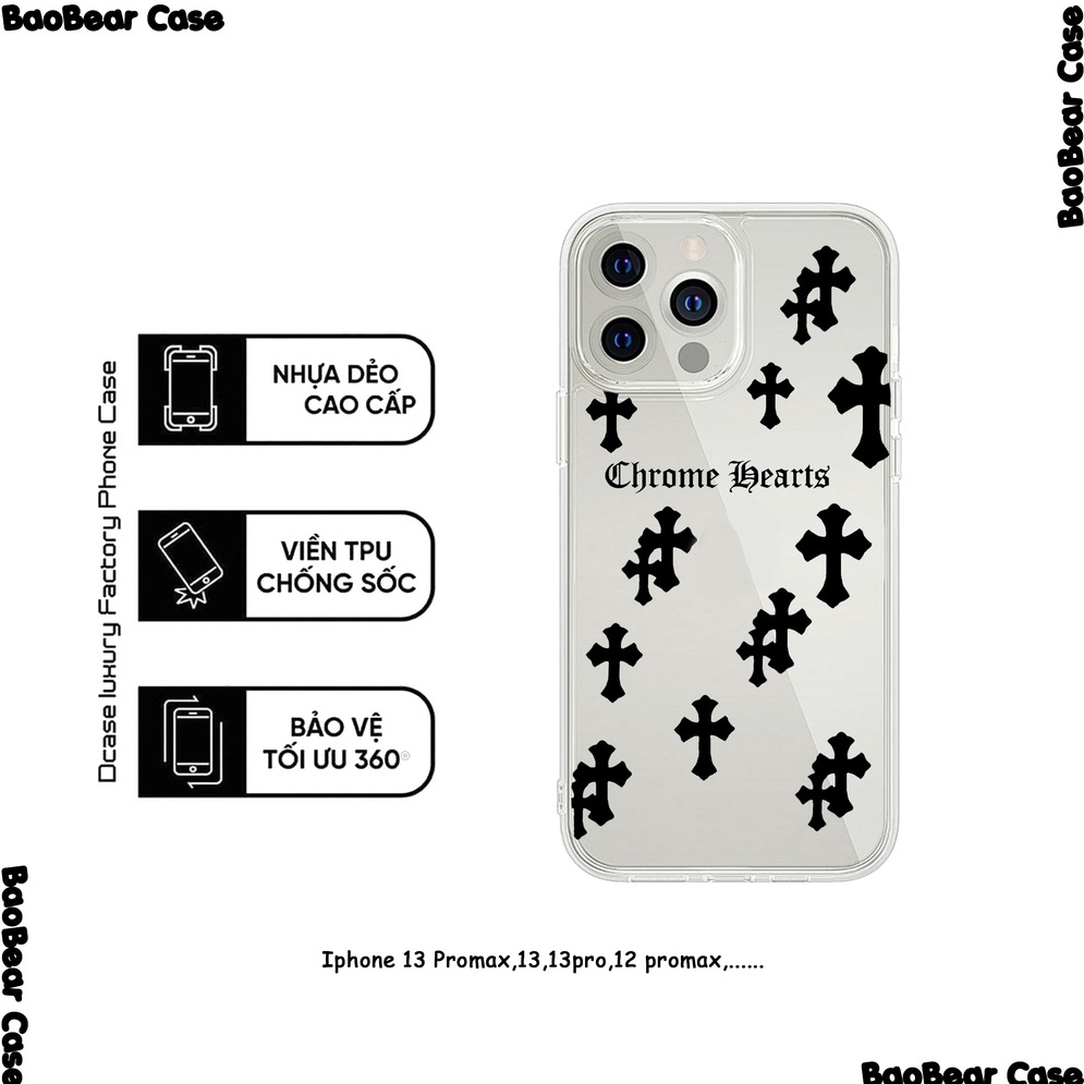 Chrome Hearts ốp điện thoại iphone 15prm,15pro,15plus,15,iphone 14, 14prm, 13prm , 13pro , 13, 12prm, 12pro, 12, 11prm,.