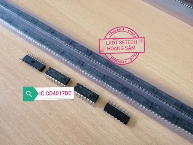 IC số CD4017 cắm CD4017BE chân cắm DIP16