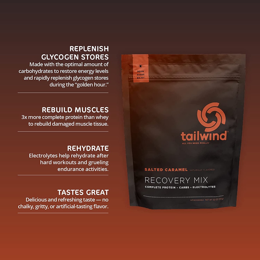 Bột phục hồi năng lượng Tailwind Rebuild Recovery Salted Caramel 911g