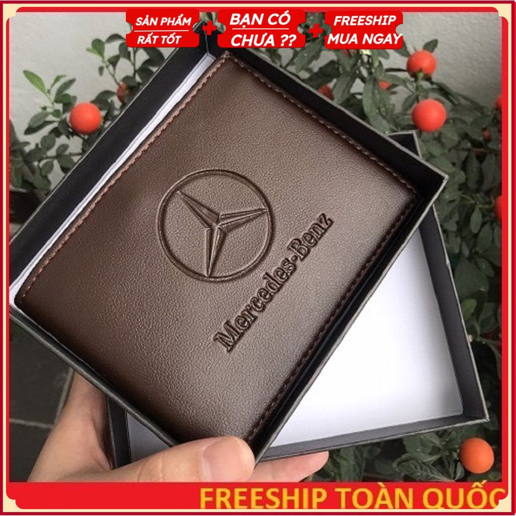 Bóp Nam - Ví da nam Mercedes-Benz thời trang hàng hiệu da PU trẻ trung nam tính chính hãng GC35