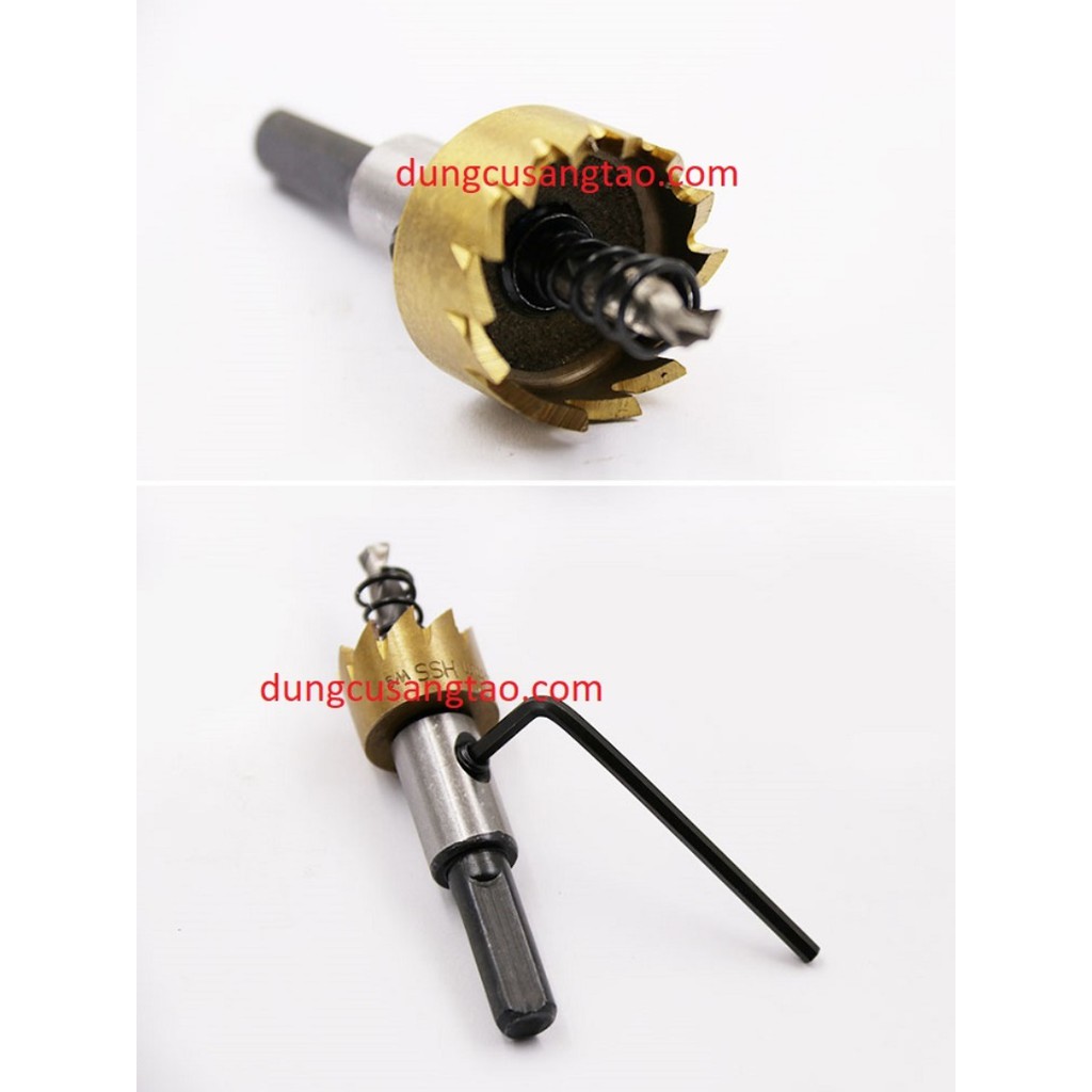 Mũi khoét lỗ Inox, khoét lỗ sắt và kim loại khác D16-D18-D22mm