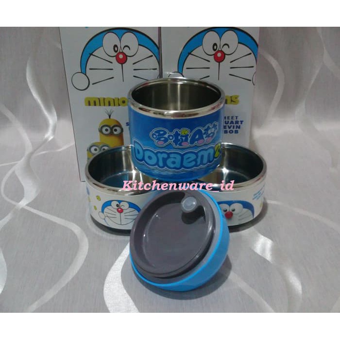 Mới Hộp Đựng Cơm Trưa 3 Tầng Hình Doraemon Xinh Xắn