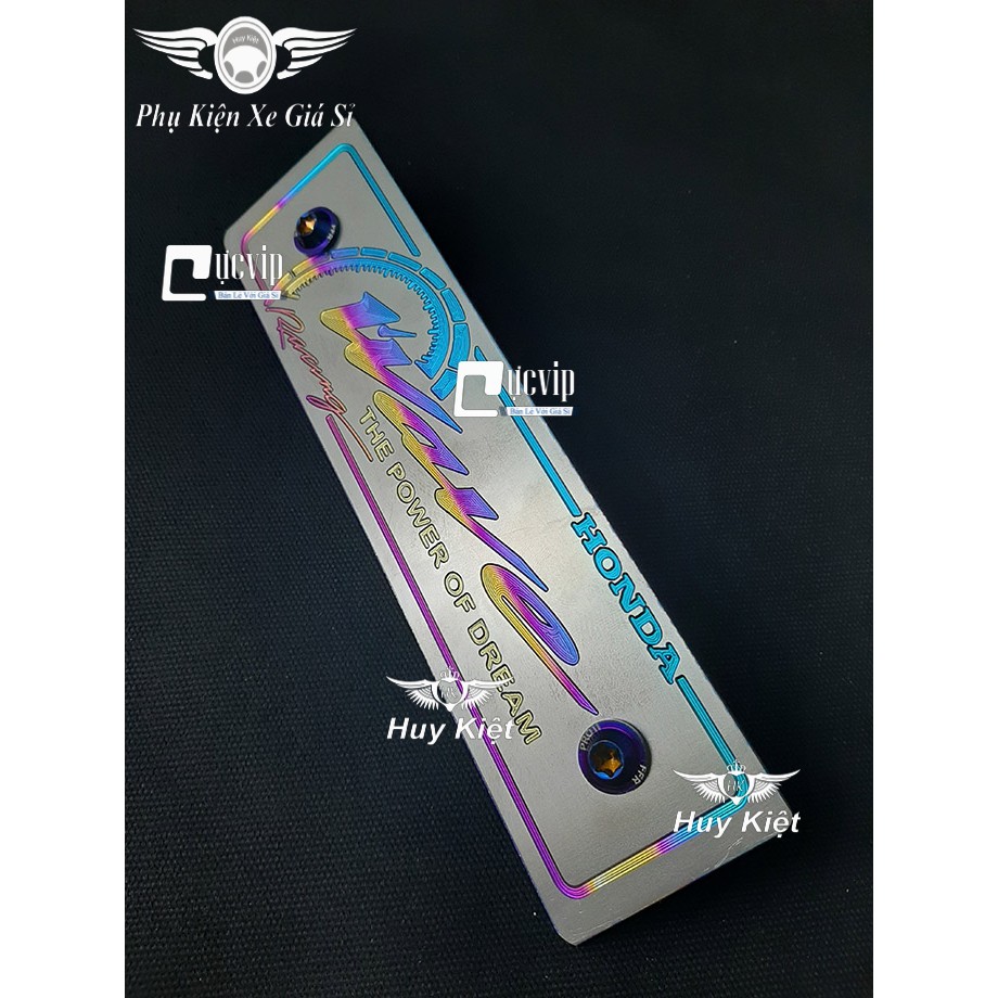 Bảng Tên Wave Titan (Mẫu Titan Điện Phân) Kèm 2 Ốc ProTi MS3648